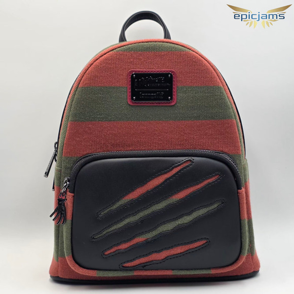 Loungefly A Nightmare on Elm Street Freddy Krueger Sweater Mini Backpack Bag New - Picture 1 of 9